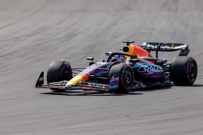 Niederländischer Formel-1-Fahrer Max Verstappen vom Team Red Bull Racing in Aktion. Foto: epa/Cristobal Herrera-ulashkevich