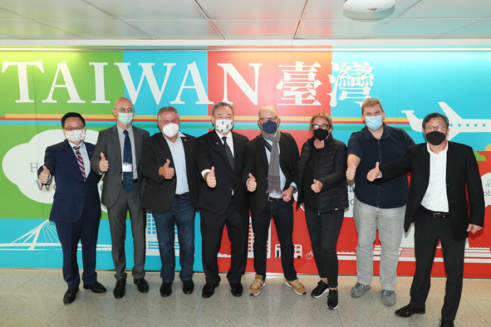 Die vom Außenministerum Taiwans zur Vefügung gestellte Aufnahme zeigt eine Delegation von Bundestagsabgeordneten. Foto: Außenministerium Taiwan/dpa