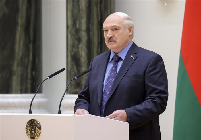Der Presseservice des belarussischen Präsidenten zeigt den belarussischen Präsidenten Alexander Lukaschenko. Foto: epa/Belarus President Press-service