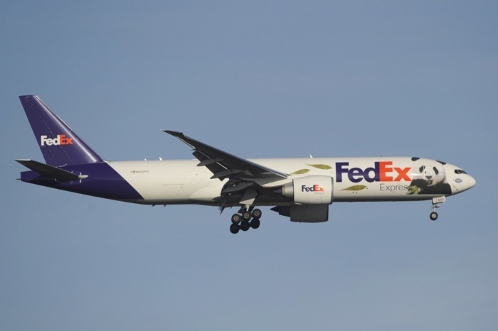 Die Boeing von Fedex Panda Express in der Nähe von Paris. Archivfoto: epa/YOAN VALAT
