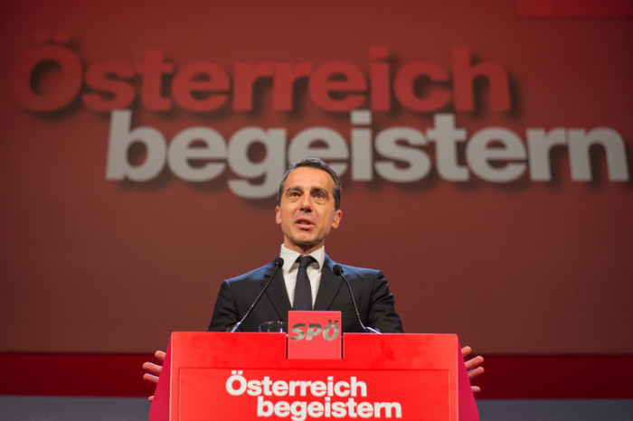  Österreichs SPÖ-Chef und Bundeskanzler Christian Kern. Foto: epa/Christian Bruna