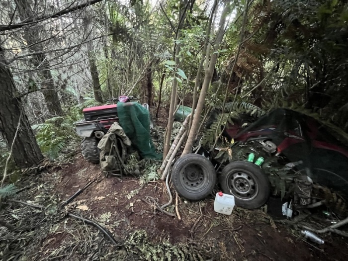 Das provisorische Camp, in dem Tom Phillips mit seinen Kindern lebte, bevor er von der Polizei erschossen wurde. Foto: NZ Police/dpa