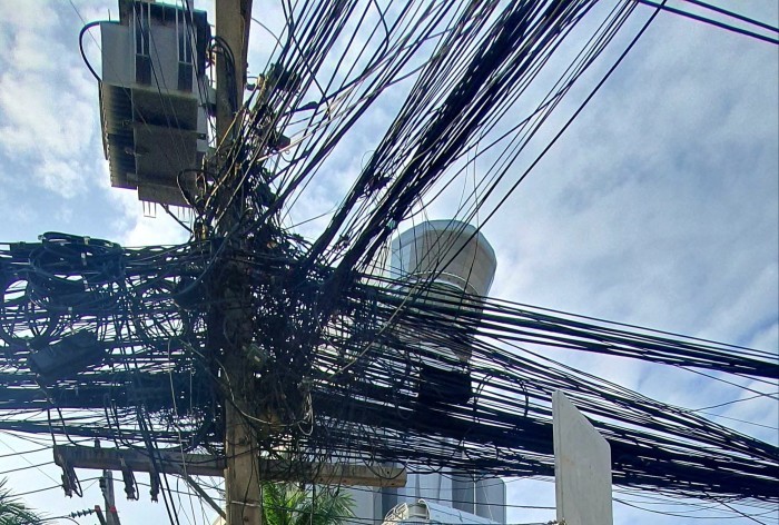 Stromkabel in Pattaya. Archivbild: Jahner