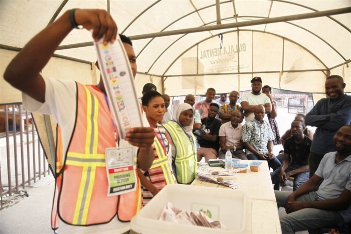 Nigerianische Parlamentswahlen 2023. Foto: epa/Akintunde Akinleye