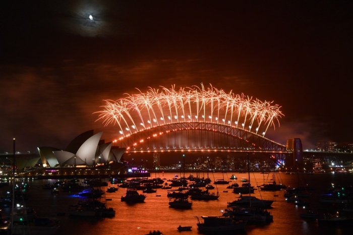 Silvesterfeierlichkeiten in Australien. Foto: EPA-EFE/Bianca De Marchi