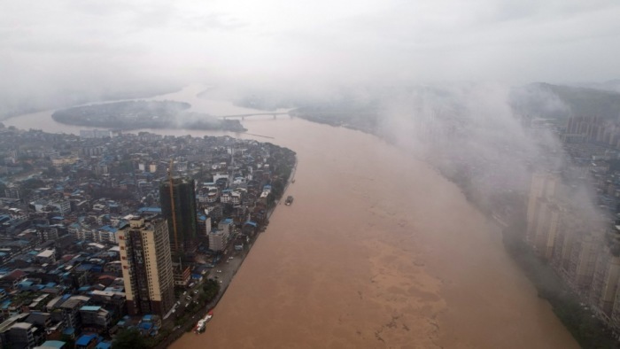 Starke Regenfälle verwüsten die südchinesische Region Guangxi. Foto: epa/Xinhua