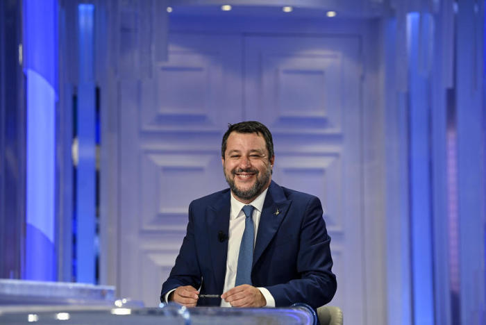 Der Führer der italienischen Partei Lega, Matteo Salvini, in Rom. Foto: epa/Riccardo Antimiani