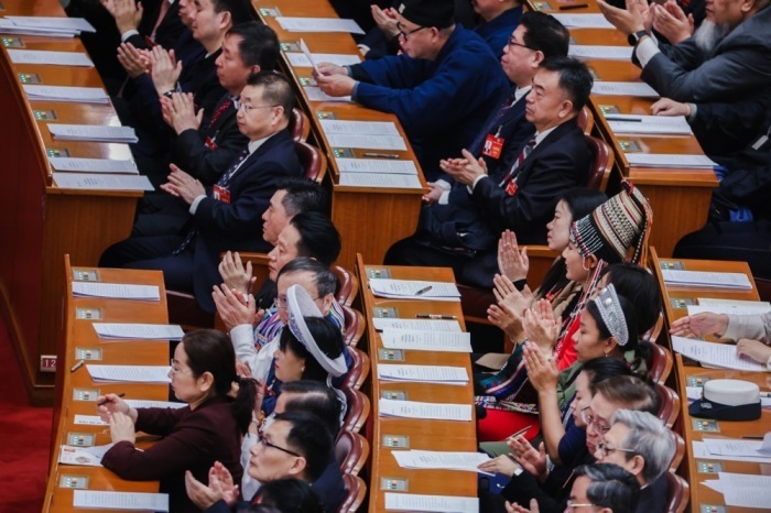 Abschließende Sitzung der zweiten Tagung des 14. Nationalen Ausschusses der Politischen Konsultativkonferenz des chinesischen Volkes. Foto: epa/Wu Hao