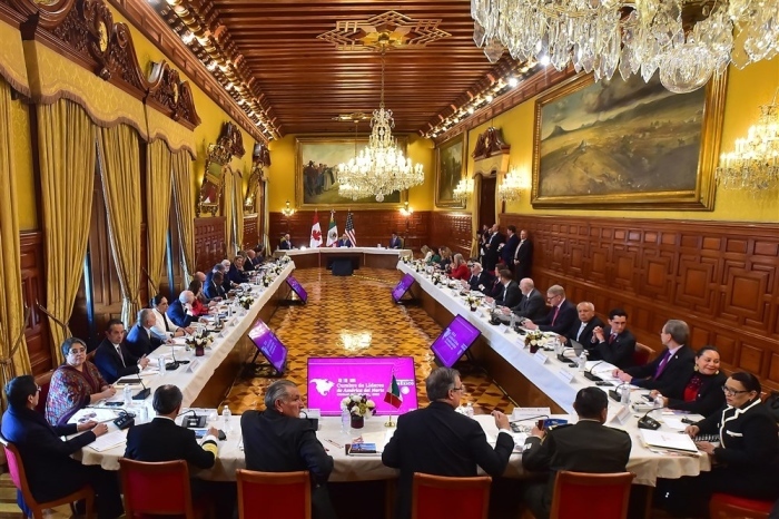 Nordamerikanischer Gipfel der Staats- und Regierungschefs in Mexiko. Foto: epa/Präsidentschaft Von Mexiko