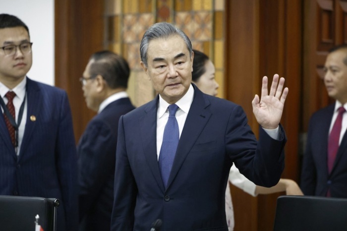 Außenminister Wang Yi aus China in Jakarta. Foto: epa/Willy Kurniawan