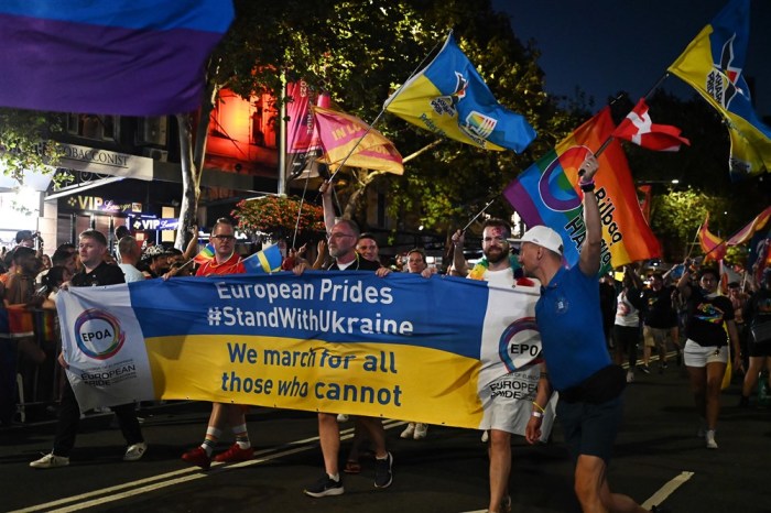 Sydney Schwulen- und Lesbenkarneval 2023. Foto: EPA-EFE/Steven Saphore Australien Und Neuseeland Out