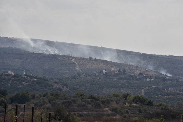 Beschädigungen nach Raketenangriffen aus Israel auf das südlibanesische Dorf Dhayra. Foto: epa/Wael Hamzeh