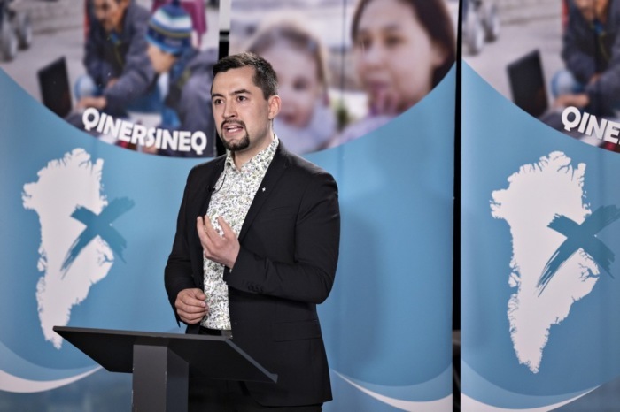 Stummer B. Egede in Nuuk. Foto: epa/Christian Klindt Soelbeck DÄnemark Out