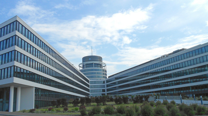 Büro Gebäude „Drosbach“ bei Luxemburg-Gasperich. Foto: Pixabay/David Mark