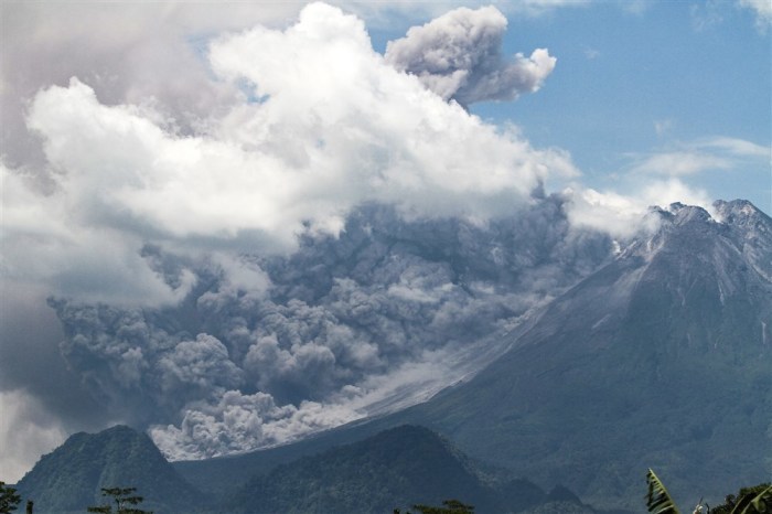 Der Ausbruch des Vulkans Merapi. Foto: epa/Febri Waspodo
