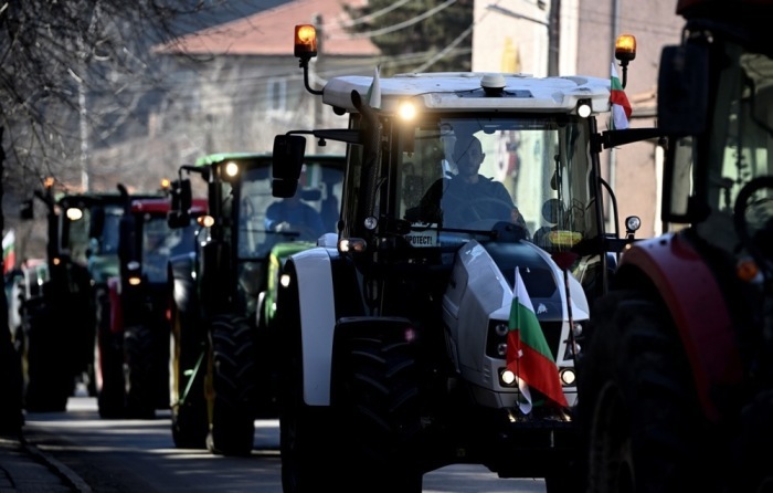 Die Landwirte in Bulgarien protestieren gegen niedrige Einkommen. Foto: epa/Vassil Donev