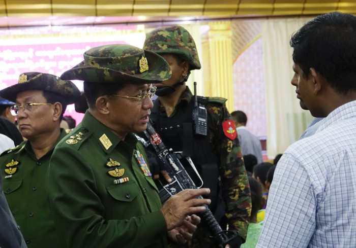  General Min Aung Hlaing, Oberbefehlshaber des Militärs. Foto: epa/Nyunt Win