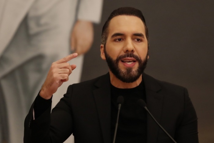 Nayib Bukele, der Präsident von El Salvador, in San Salvador. Foto: epa/Rodrigo Sura
