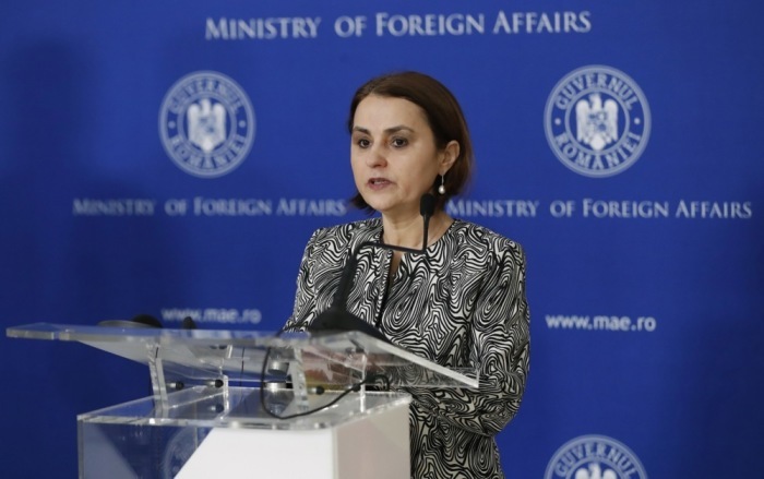 Rumäniens Außenministerin Luminita Odobescu. Foto: epa/Robert Ghement