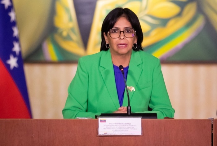 Vizepräsidentin Delcy Rodríguez. Archivbild: epa/Rayner Pena R