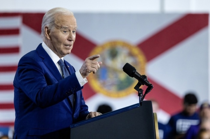 Der US-Präsident Joe Biden in Tampa. Foto: epa/Cristobal Herrera-ulashkevich