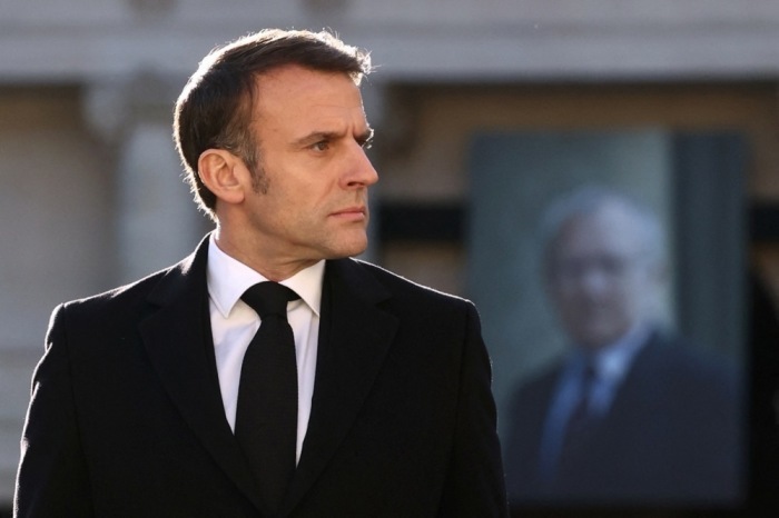 Französischer Präsident Emmanuel Macron. Foto: epa/Stephanie Lecocq / Pool Maxppp Out