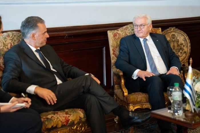 Besuch des deutschen Bundespräsidenten Frank Walter Steinmeier in Montevideo. Foto: epa/Sofía Torres