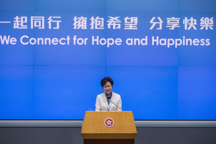  Hongkongs Regierungschefin Carrie Lam. Foto: epa/Jerome Favre