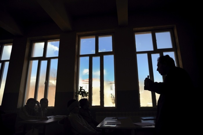 Islamschule im Dorf Ribnovo. Foto: epa/Vassil Donev