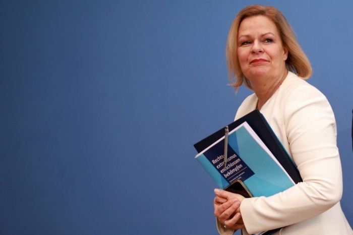 Innenministerin Nancy Faeser in Berlin. Foto: epa/Clemens Bilan