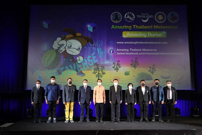 Pressekonferenz am Donnerstag zum neuen TAT-Projekt „Amazing Thailand Metaverse: Amazing Durian“. Foto: Tourism Authority Of Thailand