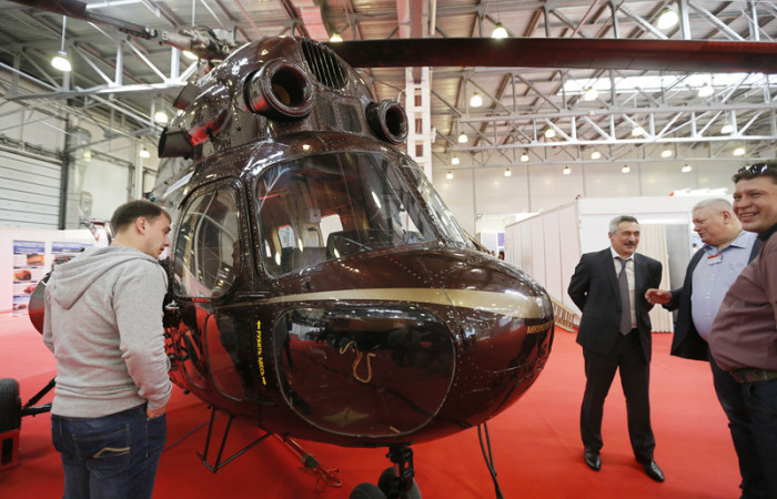  Vielseitig einsetzbar, das Helikopter-Modell Mi-2. Foto: epa/Yuri Kochetkov