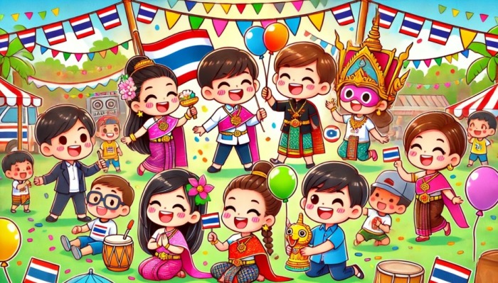 Am 13. Januar wird in Thailand der nationale Kindertag gefeiert. Foto: DER FARANG (AI)