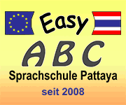 Easy ABC Sprachschule in Pattaya bietet Deutschsprach- und Thaikurse an. Tel.: +66 (0)89-881 9873.