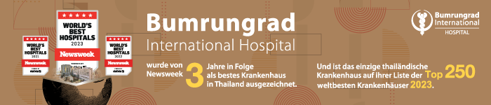 Das Bumrungrad Hospital in Bangkok ist bekannt für erstklassige medizinische Dienstleistungen. Tel.: +66 2 2066 8888