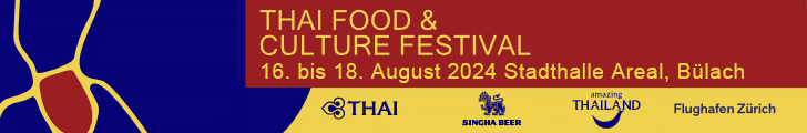 Wir sehen uns in der Stadthalle Bülach am Thai Food & Culture Festival.