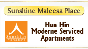 Moderne Serviced Apartments in der City. Sunshine Maleesa Place Hua Hin-City, Tel.: +66 99  345 0322