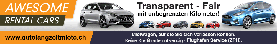 Ihre zuverlässige Autovermietung in der Schweiz, Awesome Rental Cars.