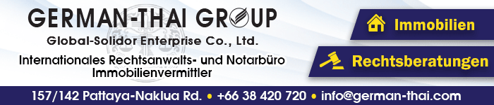 Rechtsberatung und Immobilienvermittlung der German-Thai Group in Pattaya, Tel. +66 38 420 720